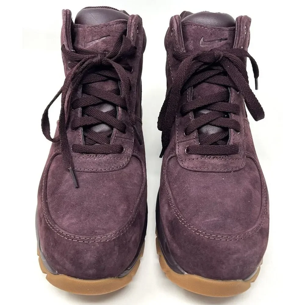 Nike Air Max Goadome Suede Boot Mens Sz 12 ACG 865031-602 Deep Burgundy